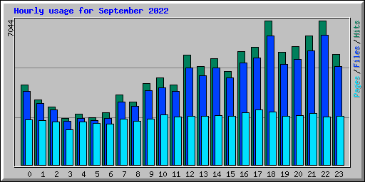 Hourly usage for September 2022